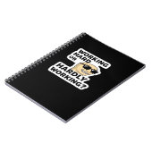 hart arbeitender oder kaum arbeitender lustiger Me Notizblock (Linke Seite)