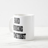 hart arbeitendes Optometriker Kaffeetasse (Vorderseite Links)