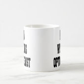 hart arbeitendes Optometriker Kaffeetasse (Mittel)