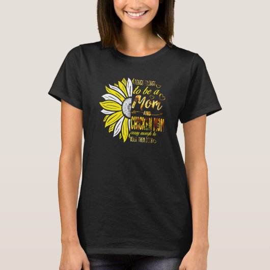 Hart, eine Mutter und Hühner-Mutter zu sein Verrüc T-Shirt (Vorderseite)