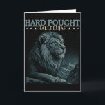 Hart erkämpftes Halleluja Christliche Bibelstelle  Karte<br><div class="desc">Hart erkämpftes Halleluja Christliche Bibelstelle Jesus Religiös</div>