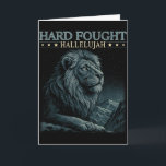 Hart erkämpftes Halleluja Christliche Bibelstelle  Karte<br><div class="desc">Hart erkämpftes Halleluja Christliche Bibelstelle Jesus Religiös</div>