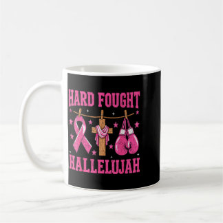 Hart erkämpftes Halleluja Christliches Brustkrebs Kaffeetasse
