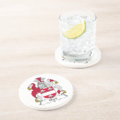 Hart-Familienwappen Sandstein Untersetzer (Seite)