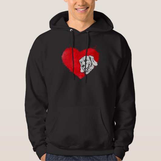 Hart Golden Retriever Dog Welpe Hoodie (Vorderseite)