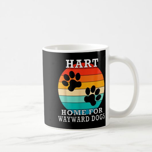 Hart Home For Wayward Dogs Family Name Kaffeetasse (Rechts)