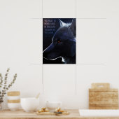 hart im Dunkeln arbeiten, um im Licht zu leuchten Poster (Küche)