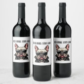 hart, laut bleibe weinetikett (Flaschen)