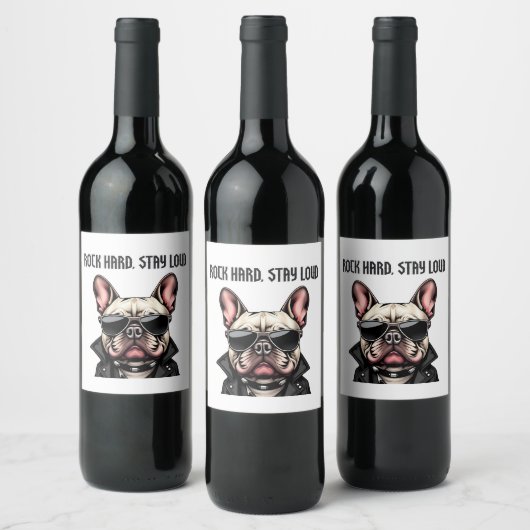 hart, laut bleibe weinetikett (Flaschen)