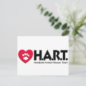 HART Logo Postkarte (Stehend Vorderseite)
