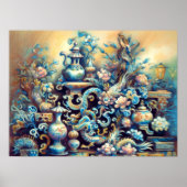 Hart Pastel Zeichne chinesische Menagerie Poster (Vorne)