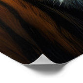 Hart Pastel Zeichne schlafenden Tiger Poster (Ecke)