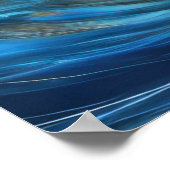 Hart Pastel Zeichnend Absturzwellen II Poster (Ecke)