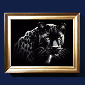 Hart Pastel Zeichnend Schneeleopard Poster