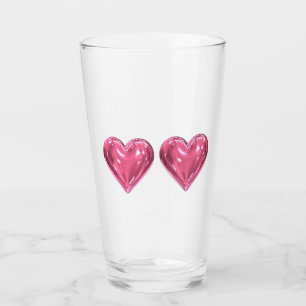 Hart pink glas