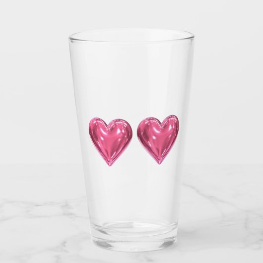 Hart roink glas (Vorderseite)