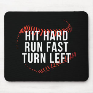 Hart treffen, schnell laufen, links abbiegen, lust mousepad