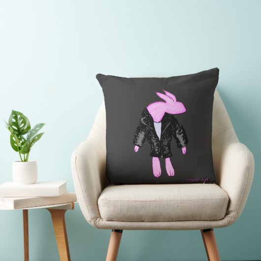 Hart Typ Pink Bunny Kissen (Stuhl )