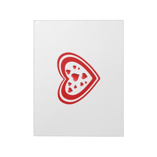 Hart voller Liebe Notizblock (Rotiert)