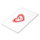 Hart voller Liebe Notizblock (angewinkelt)