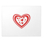 Hart voller Liebe Notizblock (Vorderseite)