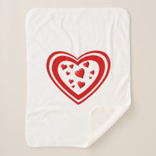 Hart voller Liebe Sherpadecke