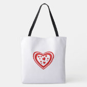 Hart voller Liebe Tasche (Rückseite)