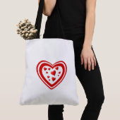 Hart voller Liebe Tasche (Von Nahem)
