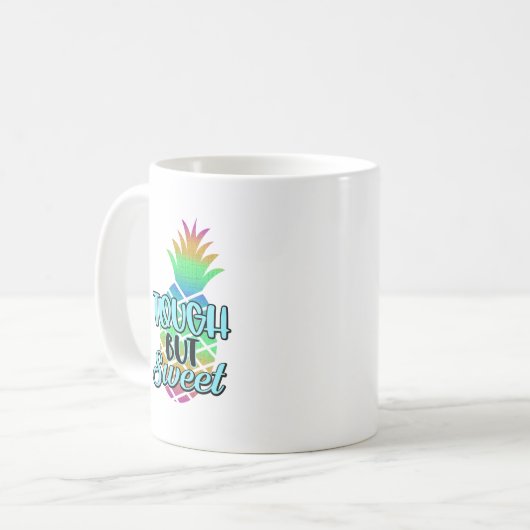 Harte, aber süße Design-Tasse Kaffeetasse (Vorderseite Links)