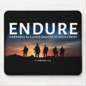 Härte als guter Soldat Jesu Christi ertragen Mousepad (Vorne)