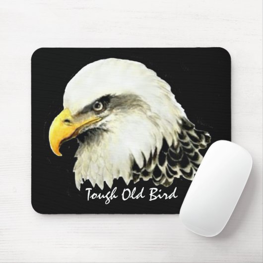 Harte Alte Vögel Fun Zitat Bald Adlermalerei Mousepad (Mit Mouse)