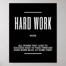 harte Arbeit blvd. Inspirationsangebot Poster