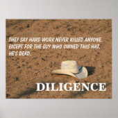 Harte Arbeit bringt dich nicht um (ich verspreche) Poster (Vorne)