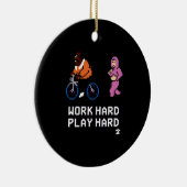 harte Arbeit - Cloud Nine Classic Keramik Ornament (Rechts)