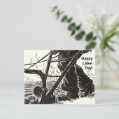 Harte Arbeit, die Feld glückliche Feiertagspostkarte (Stehend Vorderseite)