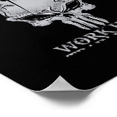 harte Arbeit für Freaks von Fitnessen Poster (Ecke)