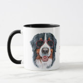 Harte Arbeit für meinen Berner Hund Tasse (Links)