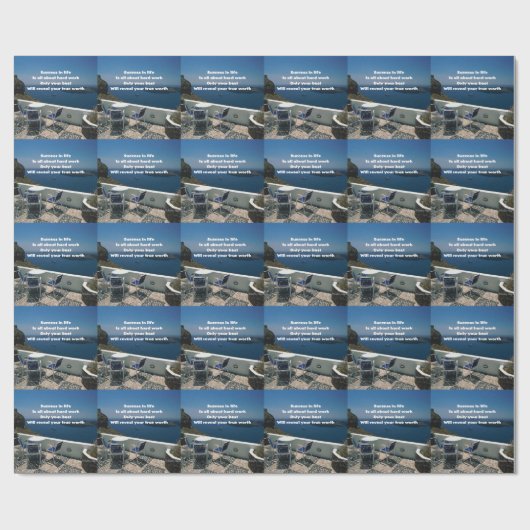 Harte Arbeit Geschenkpapier (Flach)