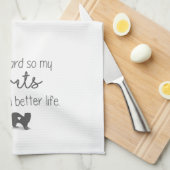 harte Arbeit Geschirrtuch (Viertel Falte)