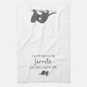 harte Arbeit Geschirrtuch (Vertikal)