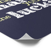 "Harte Arbeit, glücklicher bekommt" motivierend Po Poster (Ecke)