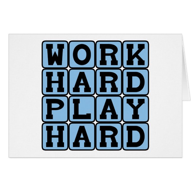 harte Arbeit, harte Arbeit, Lebensqualität (Vorderseite (Horizontal))