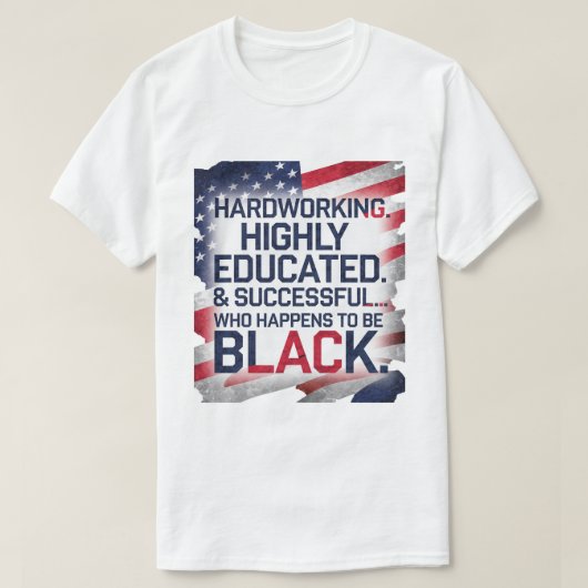 Harte Arbeit, hoch gebildet und erfolgreich... T-Shirt (Design vorne)