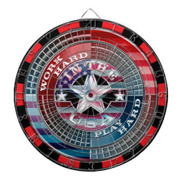 harte Arbeit im US-Dartboard Dartscheibe