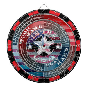 harte Arbeit im US-Dartboard Dartscheibe