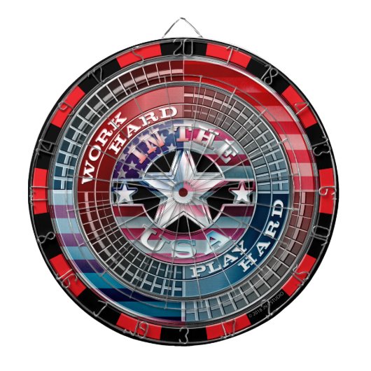 harte Arbeit im US-Dartboard Dartscheibe (vorne)