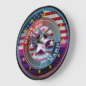 harte Arbeit in der US-Uhr Große Wanduhr (Winkel)