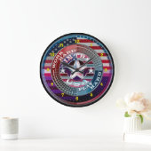 harte Arbeit in der US-Uhr Große Wanduhr (Zuhause)