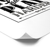 harte Arbeit ist so unerlässlich Poster (Ecke)