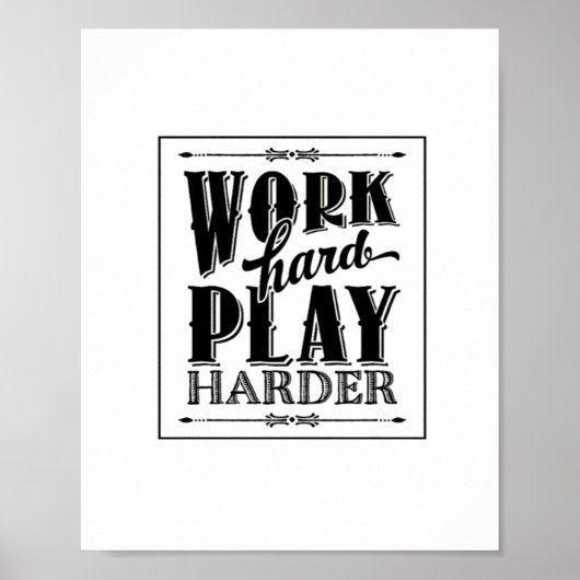 harte Arbeit ist so unerlässlich Poster (Vorne)